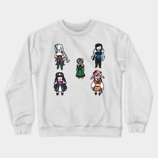 Badly Drawn Liyue 4 Sticker Pack Crewneck Sweatshirt